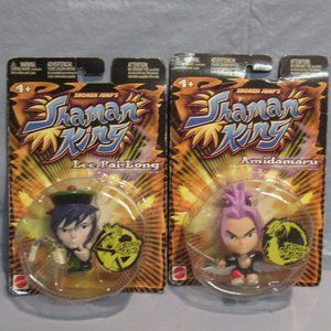 Shaman King Amidamaru & Lee Pai-Long Figures NIP